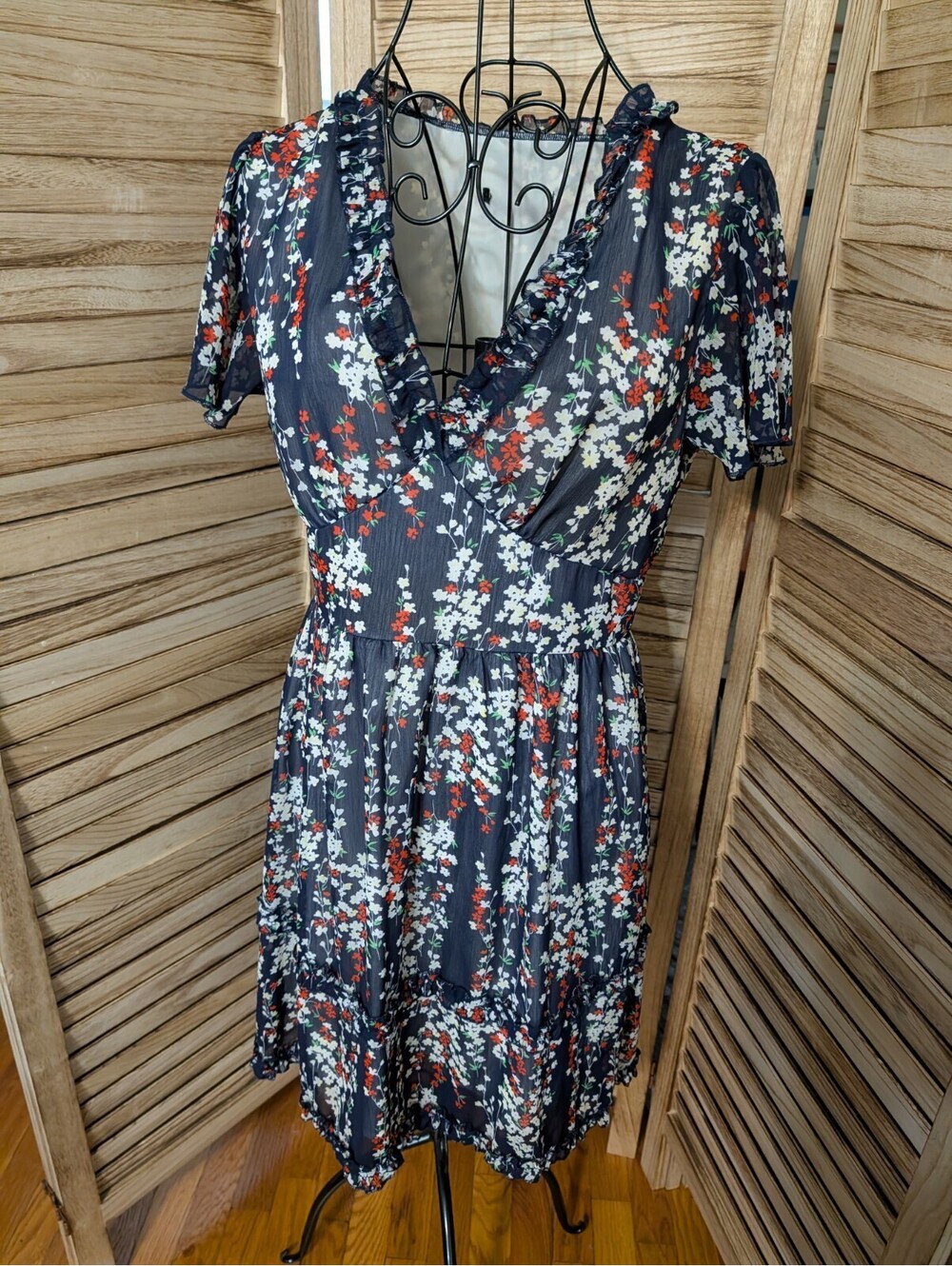 Shein Women Bohemian Floral Dress Small 4/6